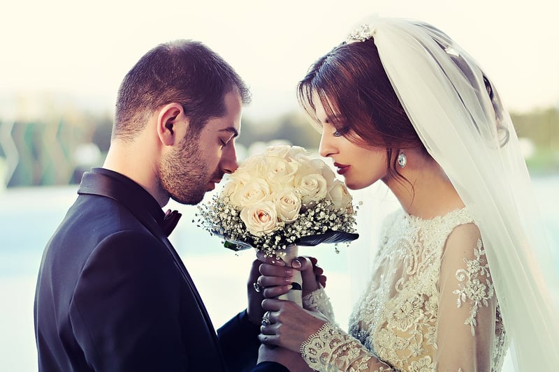Outdoor wedding ceremony
